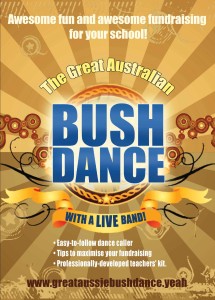 Poster for Bush Dance project for schools.